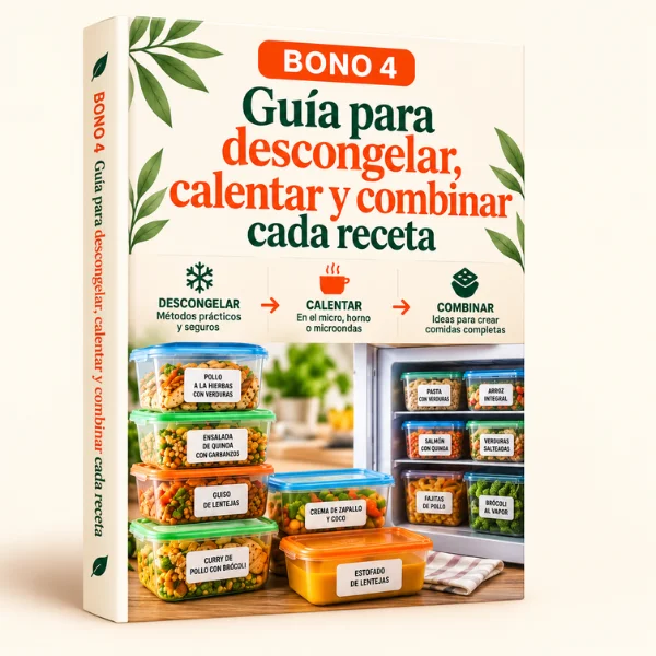 Guía para descongelar, recalentar y combinar cada receta